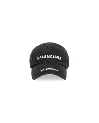 Balenciaga Gorra double logo - Negro