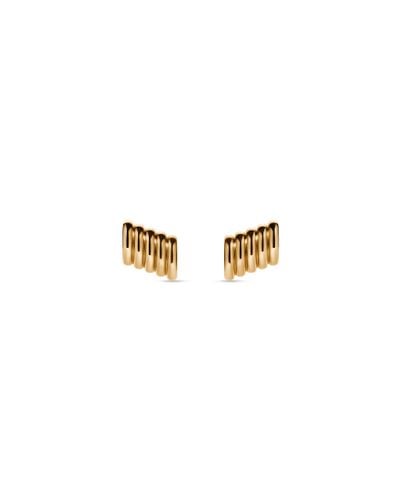 Balenciaga Rib Xs Earrings - Metallic
