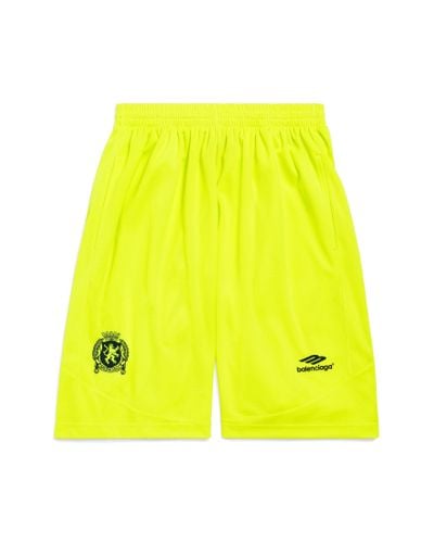 Balenciaga Soccer baggy Shorts - Yellow