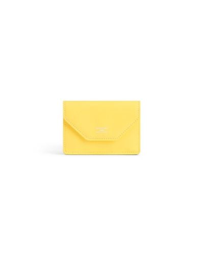 Balenciaga Envelope Mini Wallet - Yellow