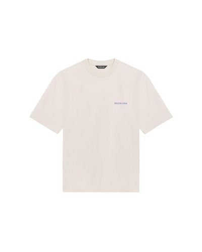 Balenciaga Logo medium fit t-shirt - Weiß
