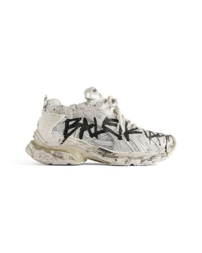 Balenciaga Sneakers runner graffiti - Grigio