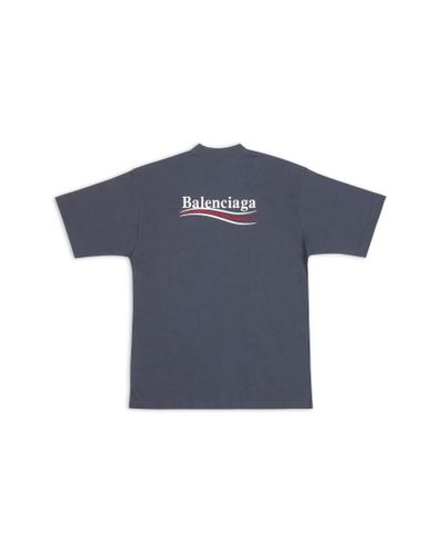 Balenciaga Political Campaign T-shirt Large Fit - Blue