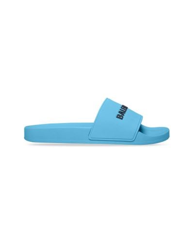 Balenciaga Sandalia pool slide - Azul