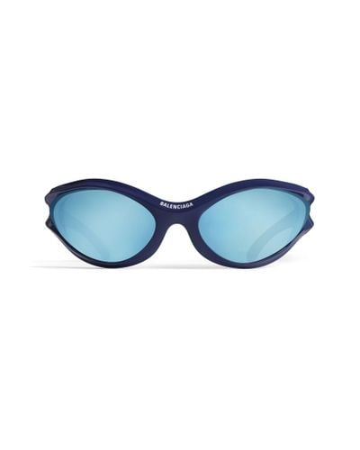 Balenciaga Dynamo round sonnenbrille - Blau