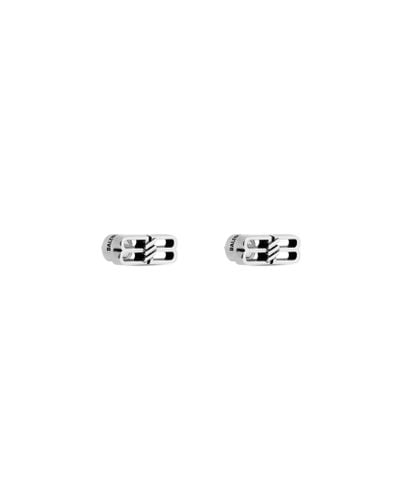 Balenciaga Bb Icon Earrings - White