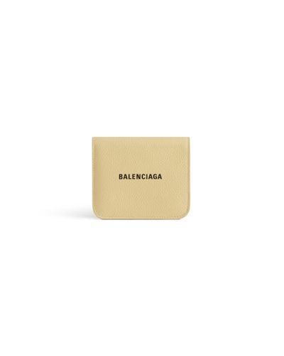 Balenciaga Cash Flap Coin And Card Holder - White