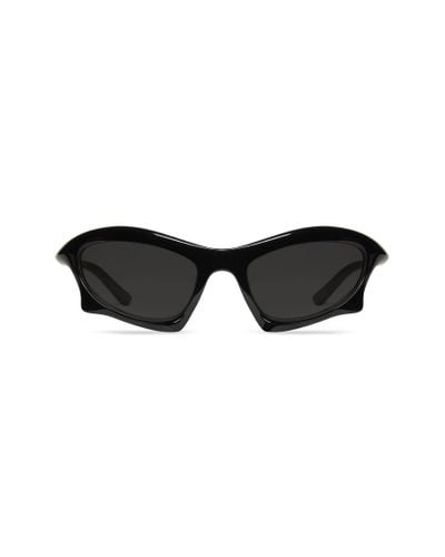 Balenciaga Bat rectangle sonnenbrille - Schwarz