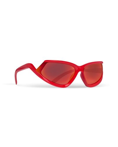 Balenciaga Side Xpander Cat Sunglasses - Red
