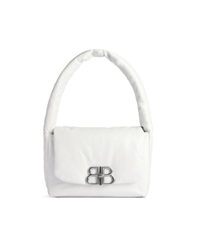 Balenciaga Monaco Small Sling Bag - White