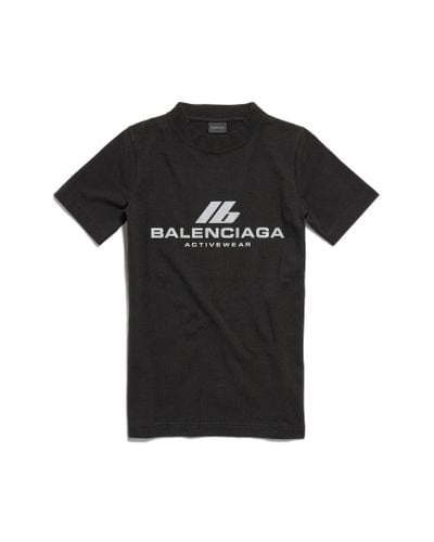 Balenciaga Activewear körperbetontes t-shirt - Schwarz