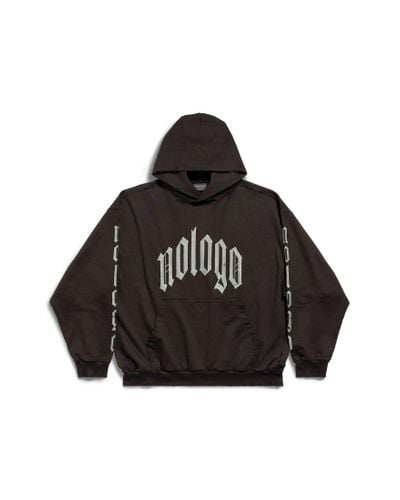 Balenciaga Nologo hoodie medium fit - Schwarz