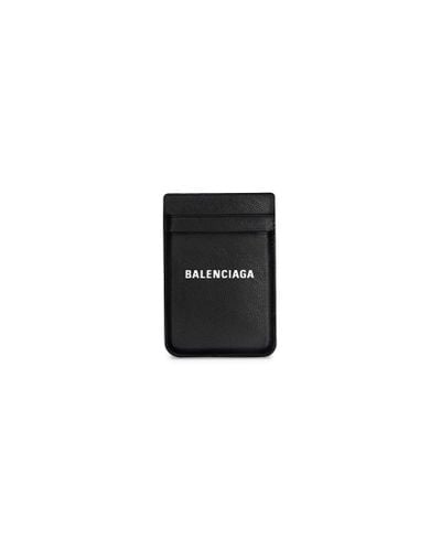 Balenciaga Cash Magnet Card Holder Black