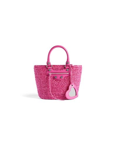 Balenciaga Kleine Le Cagole Panier Handtasche - Pink