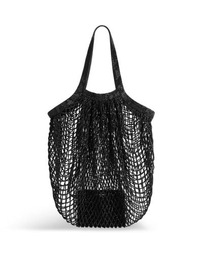 Balenciaga 24/7 Large Bag With Rhinestones - Black