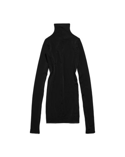 Balenciaga Long Sleeve Mini Dress - Black