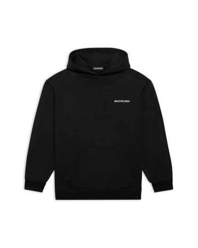 Balenciaga Back hoodie regular fit - Schwarz