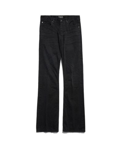 Balenciaga Low Waist Straight Pants - Black