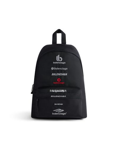 Balenciaga Explorer Logo-embroidered Backpack - Men's - Polyester/polyamide - Black