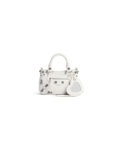 Balenciaga Neo Cagole Mini Tote Bag - White