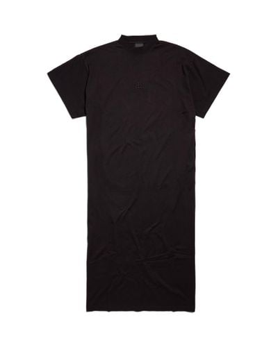 Balenciaga Bb Classic T-shirt Maxi Dress - Black