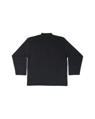 Balenciaga Cities Paris Long Sleeve T-shirt Oversized - Black