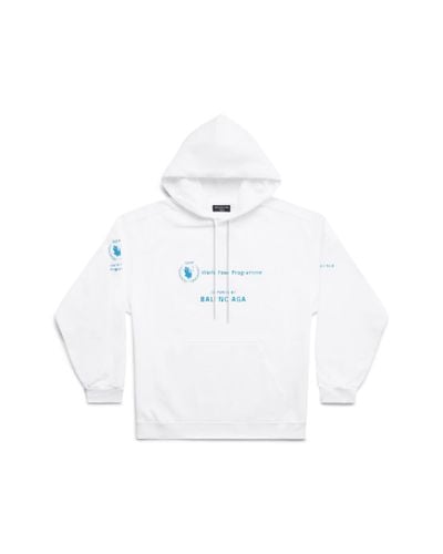 Balenciaga Wfp hoodie medium fit - Weiß