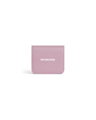 Balenciaga Cash Flap Coin And Card Holder - Pink