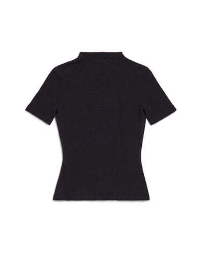Balenciaga Burning Unity T-shirt Fitted - Black