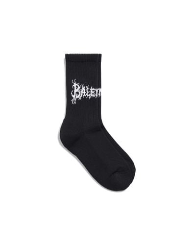 Balenciaga Diy Metal Outline Socks - Black