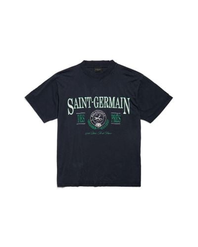 Balenciaga Saint Germain T-shirt Small Fit - Blue
