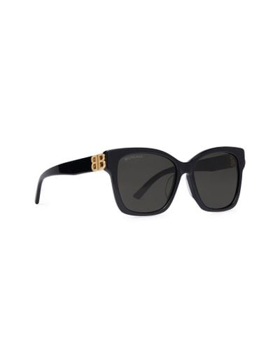 Balenciaga Dynasty Square Sunglasses - Black