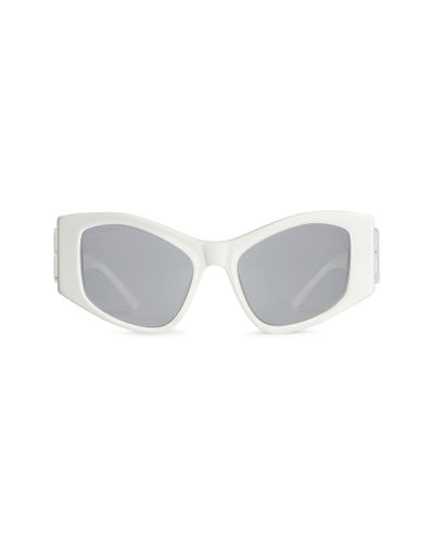 Balenciaga Dynasty Xl D-frame Sunglasses - White