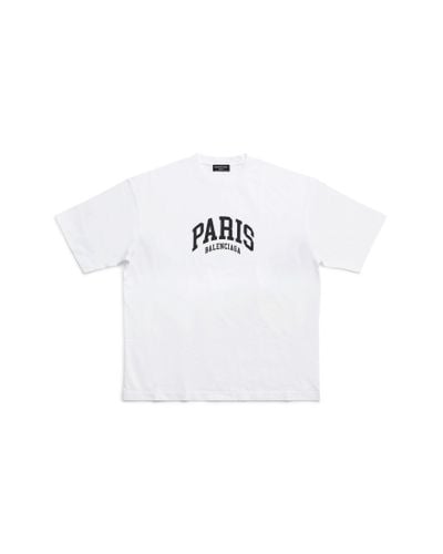 Balenciaga Cities paris t-shirt medium fit - Weiß