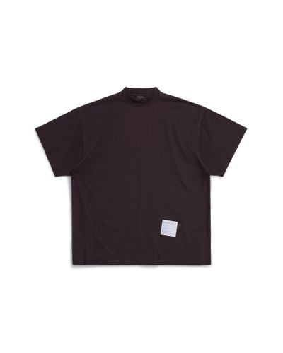 Balenciaga T-shirt sample sticker oversize - Blu