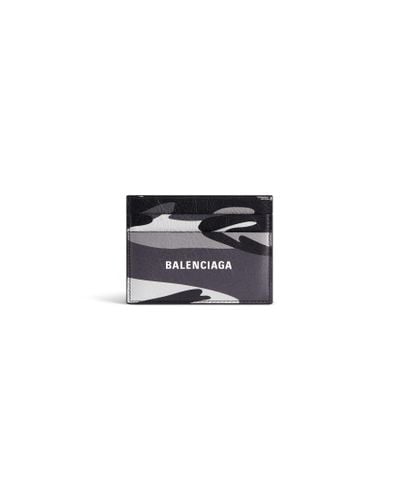 Balenciaga Cash Card Holder Camo Print - Black