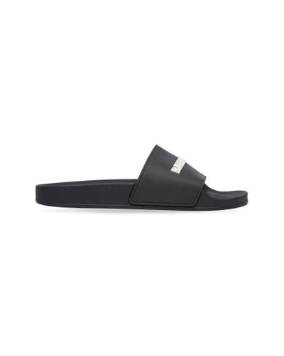 Balenciaga Pool slide sandal - Negro
