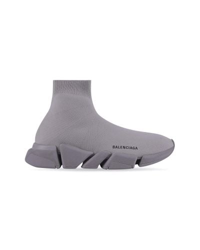 Balenciaga Speed 2.0 Monocolor Recycled Knit Trainer - Grey