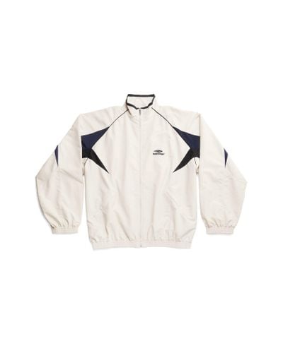Balenciaga 3b Sports Icon Medium Fit Tracksuit Jacket - White