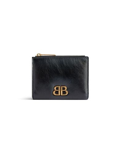 Balenciaga Monaco Bifold Wallet - Black