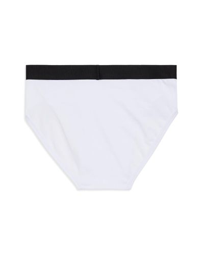 Balenciaga Racer Logo-waistband Briefs - White