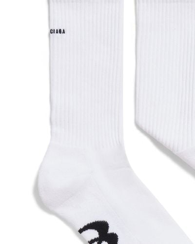 Balenciaga Unity Sports Socks - White