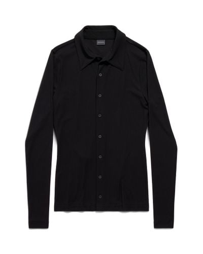 Balenciaga Camisa ajustada elástica - Negro