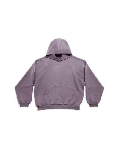 Balenciaga Back hoodie medium fit - Lila