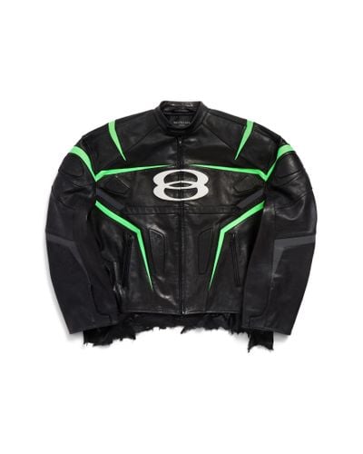 Balenciaga Unity Sports Icon Racer Jacket - Green