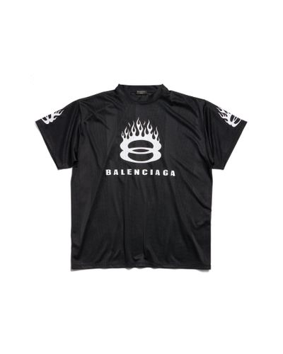 Balenciaga Burning Unity T-shirt Oversized - Black