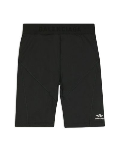 Balenciaga 3b sports icon athletic cut shorts - Schwarz