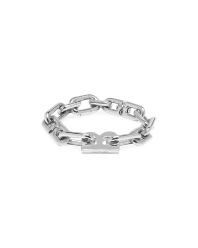 Balenciaga B chain dünnes armband - Mettallic