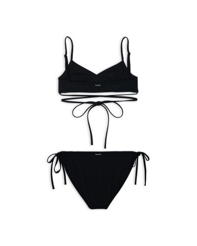 Balenciaga Wrap Bikini Set - Black