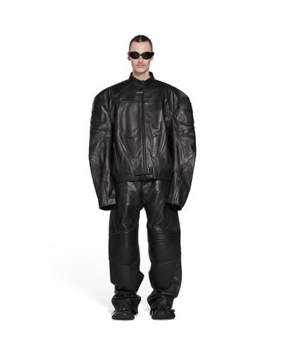 Funktionsfejl ly prøve Balenciaga Leather jackets for Men | Online Sale up to 44% off | Lyst